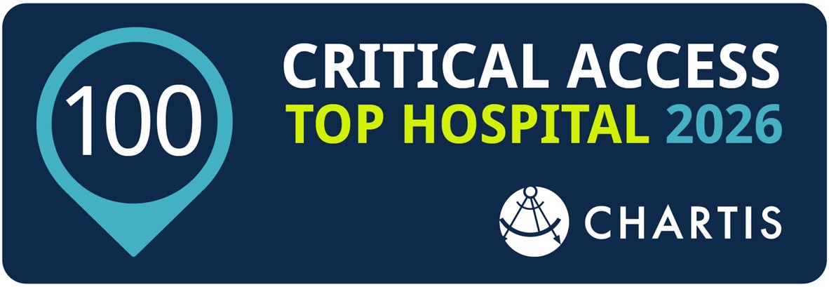 Critical Access Top 100 Hospital 2026 from the Chartis Group badge